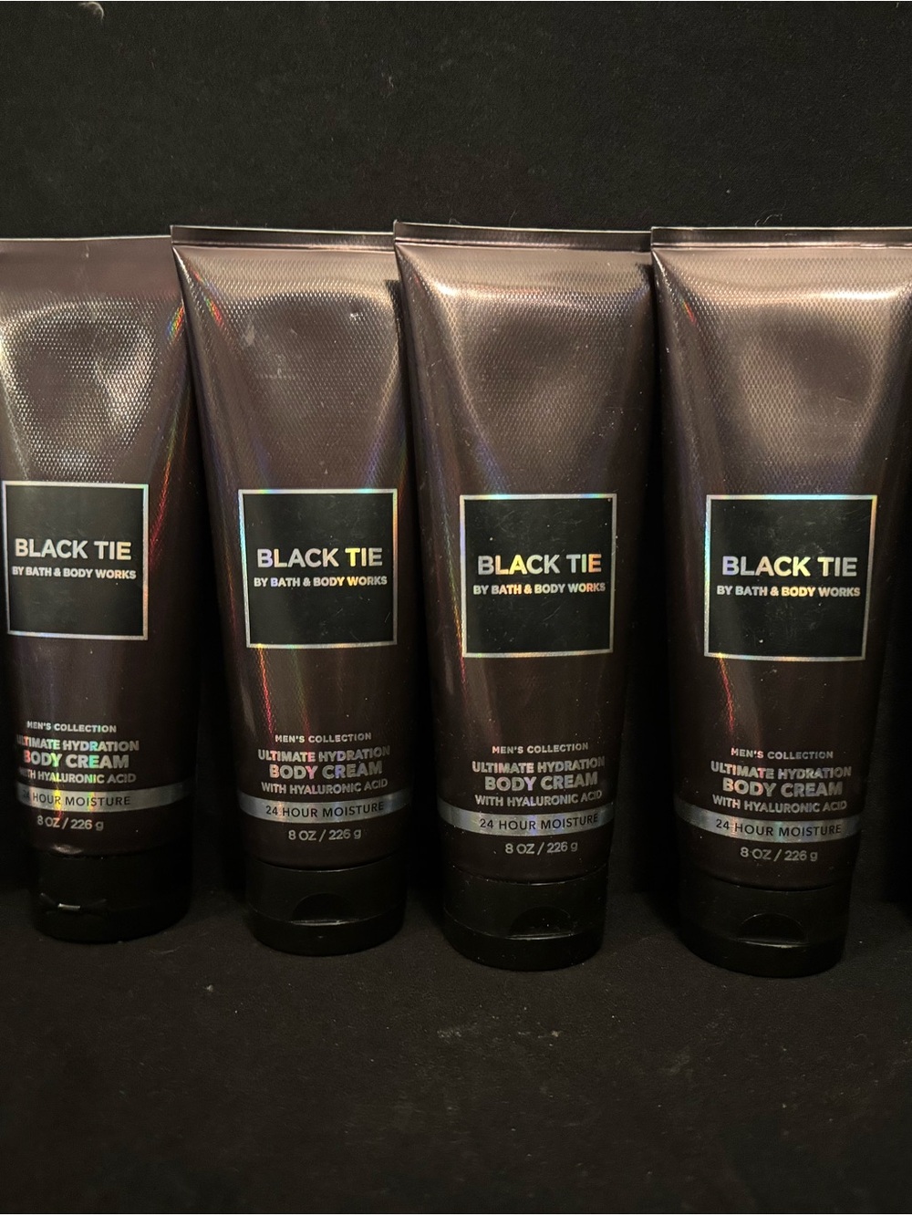 5 Bath & Body Works Black Tie Men's Body Cream - Black